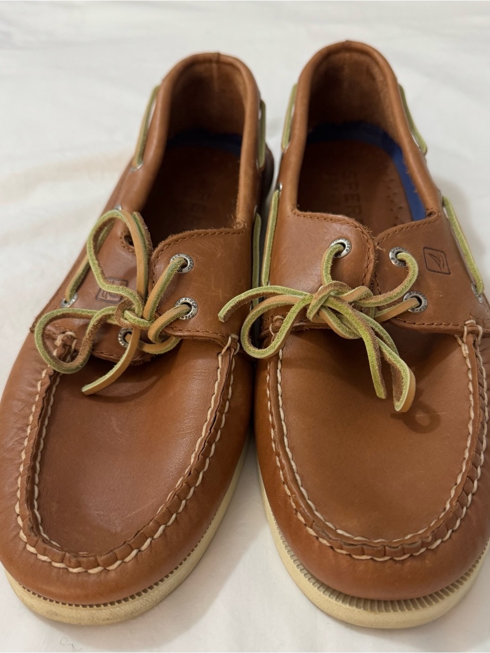 Sperry Top-Sider Authentic Original Brown Leather Boat Shoe Men's Sahara  12M
